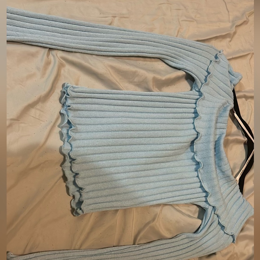 Long sleeve papaya top